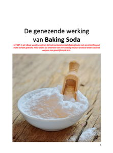 de genezende werking van baking soda
