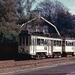 66 + bijwagen als tram Delft - Den Haag ter hoogte van de Verffab