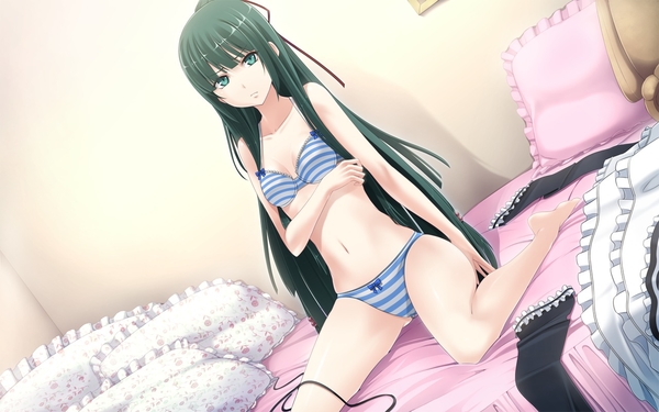 konachan-com-20-20107500-20bed-20bra-20game-cg-20green-eyes-20lon