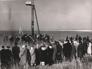 Heien eerste paal scheepswerf Vos 1959 (3)