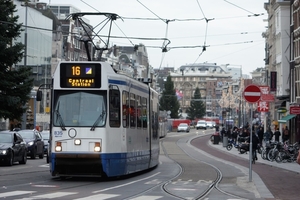 10 oktober 2015 als de nog bestaande lijn 16 het Rokin achter zic