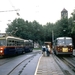 GVB 896 midden jaren 80 als pendeltram bij het Haarlemmermeerstat