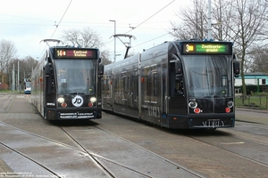 GVB 2107 & 2105 - Amsterdam, Flevopark 07-12-2019