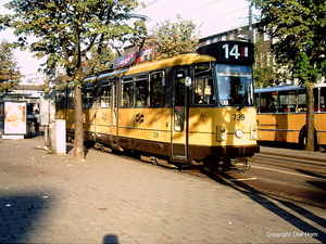 GVBA 739 Amsterdam station Muiderpoort-Insulindeweg