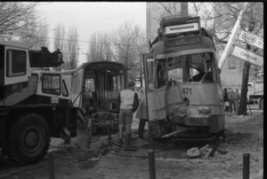 Ontsporing van 671 op 12 januari 1985.-3