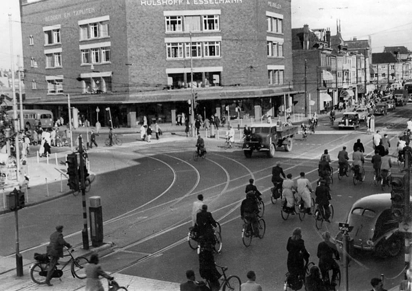 Spui hoek kalvermarkt 1948