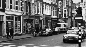 Wagenstraat tussen de Stille Veerkade en de Nieuwe Molstraat 1980