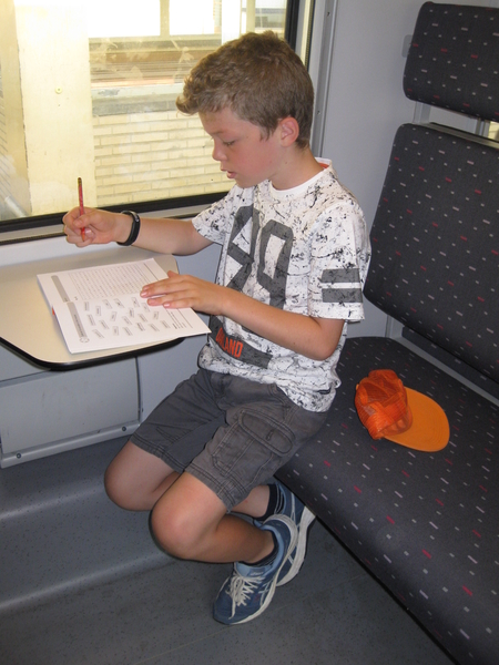 15) Op de trein naar Turnhout op 27 aug. '19