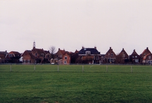 Panorama Hindeloopen van de landkant // 1990