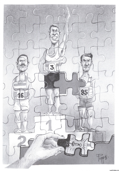 Cartoon_Olense-Kartoonale-15e_2003_vrij_Doping-puzzle_ScanImage01