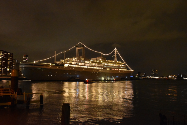 rotterdam, haven, hotel, schip