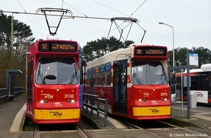 Gele brievenbussen op tramlijn 12    (24 januari 2020)