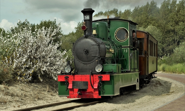 RTM Loc 54 met tram Ouddorp De Punt