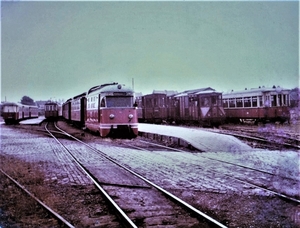 Station Oostvoorne met o.a. de MD 1805 en M 67.