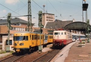 NS 178 vertrekt op 10 juli 1997 uit Aachen Hbf naar Heerlen