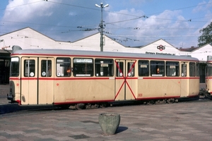 De Bremen Hansa grootschalige auto ' s 906 bij de bocht in Gröpe