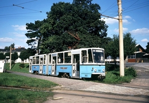 TSG 302 in 1990 op het pendellijntje naar Waltershausen. Gotha