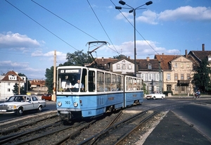 TSG 303 in 1990 op het pendellijntje naar Waltershausen. Gotha