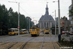 De laatste dag op de Turfmarkt voor de lijnen 1 en 16. Een impres