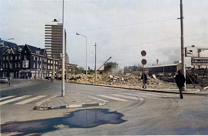 Fluwelen Burgwal, gezien van de Wijnhaven richting Herengracht, m