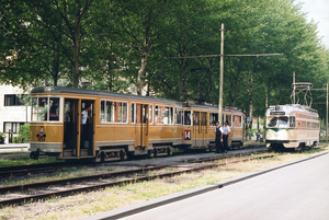 1024 en het gasttramstel uit Denemarken Kopenhagen 575+1578. Joll