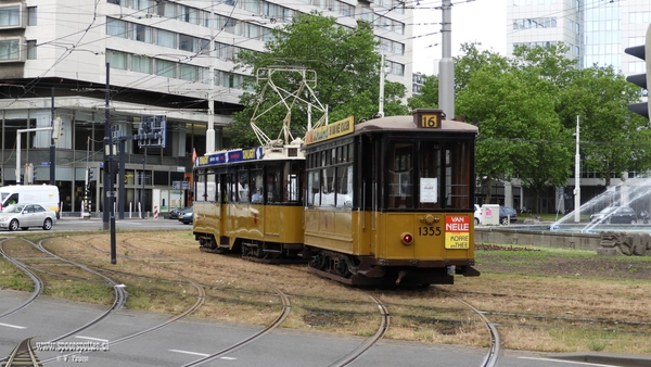 556+1355 Pompenburg, bij het Stadhuis en op het Hofplein. 08-06-2