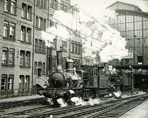 Goederentrein van  Amsterdam Rietlanden naar Zaandam 1930