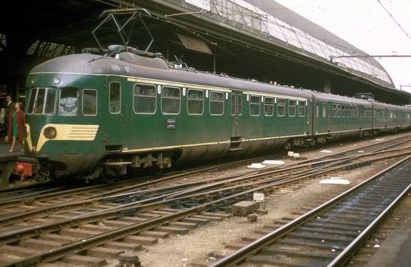 Centraal station Augustus 1969 Amsterdam