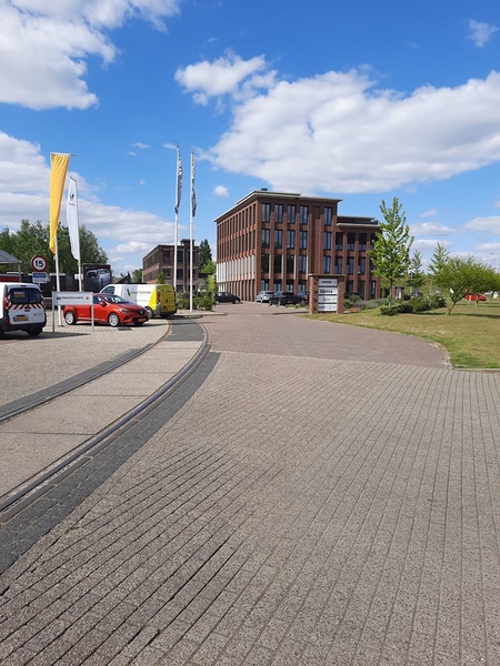 Restanten van het industriespoor in Oldenzaal. Vroeger liep het s