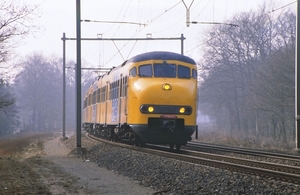 Viertje in de bocht bij Groeneveld, op traject Hilversum - Baarn 