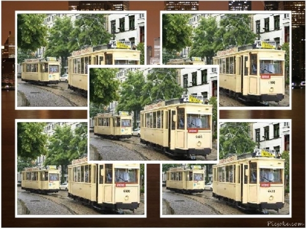 4408+6451 Men reed daarna met alle trams een ritje van de Groenpl