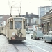 61 laatse tram rijdt binnen in stelplaats Merksem