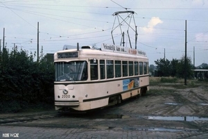 Antwerpse tram, toen nog de MIVA. 14-10-1981