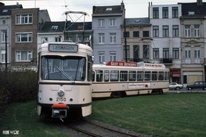 Antwerpse tram, toen nog de MIVA. 14-10-1981-8