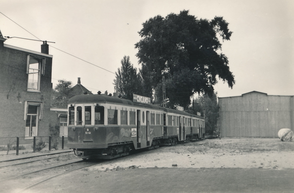 Het traject naar de Remise Rijnsburgerweg in Leide met de B510, B