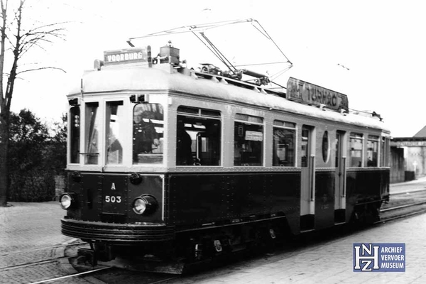 Kleine Boedapester A503 in 1924 bij Voorburg, Viaduct.