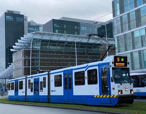 GVB 911 Halte Zuid lijn 5 richting Amstelveen Stadshart. 12-11-20