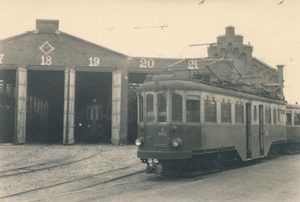 Remise Leidsevaart, A452. 31-08-1957.