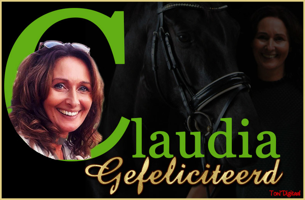 Gefeliciteerd Claudia