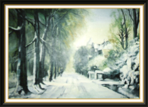 winters straatje 50x70 1987