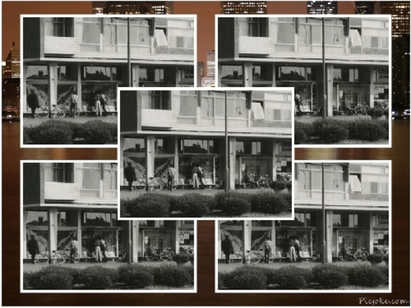 1965. De treinenwinkel op de Prins Bernhardlaan in Voorburg, daar