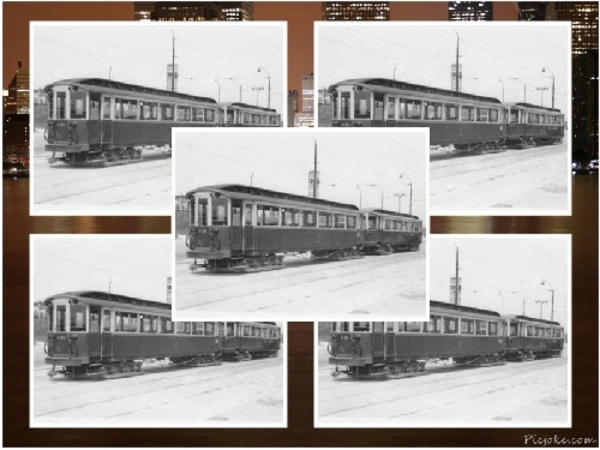 B22 + B25. Zonder reclame Leiden Stationsplein 10-06-1954