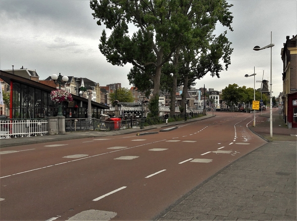 Prinsessekade bij de Blauwpoortsbrug. Leiden