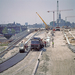 Aanleg Prins Bernhardviaduct; asfalteringswerkzaamheden 1975