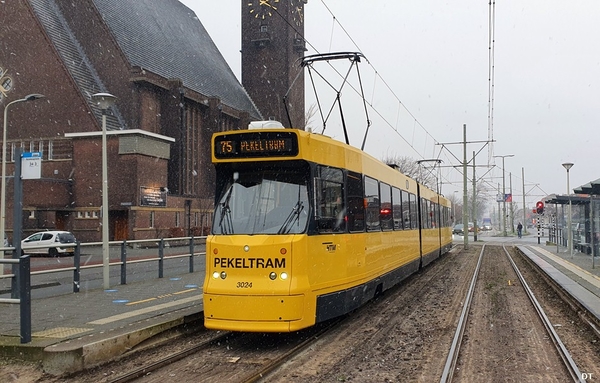 Haagse pekeltrams ingezet vanwege verwachte sneeuwval    (16 janu