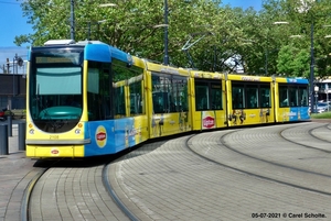 05-07-2021 Delftseplein en Coolsingel, emr.2108 lijn 23.