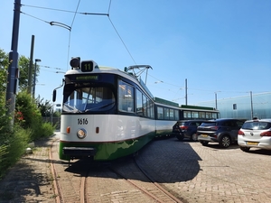 Düwag 1616 op de remise Kleiweg