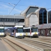 Inmiddels is deze constructie gesloopt. Oostende Station met de 6