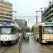Tramlijn 7 en tramlijn 70 sluiten op elkaar aan bij het 'Eilandje