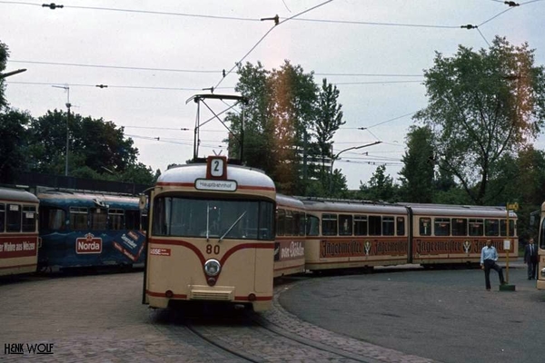 80 Bremerhaven heeft ooit een tram gehad. In 1982 werd door het V